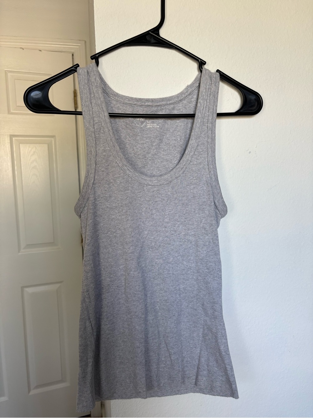 Aerie Ribbed Tank Top - Light Gray